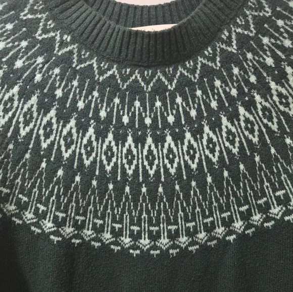 LOFT Soft Cozy Green Crewneck Sweater XS - Picture 3 of 6